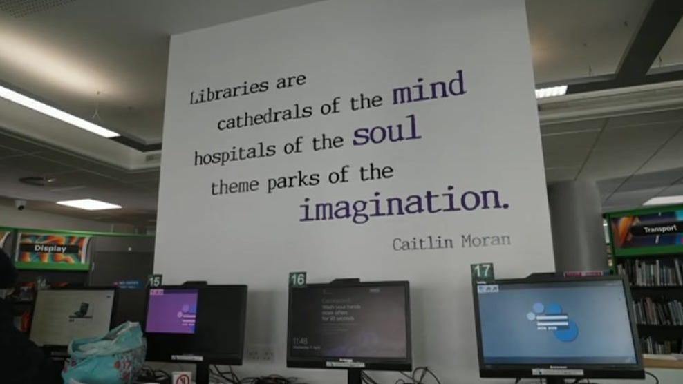 Caitlin Moran quote on the wall