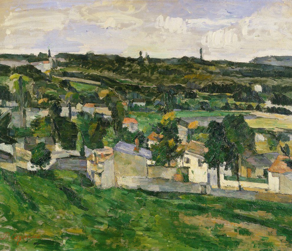 Near Auvers-sur-Oise, 1880s. Artist Paul Cezanne