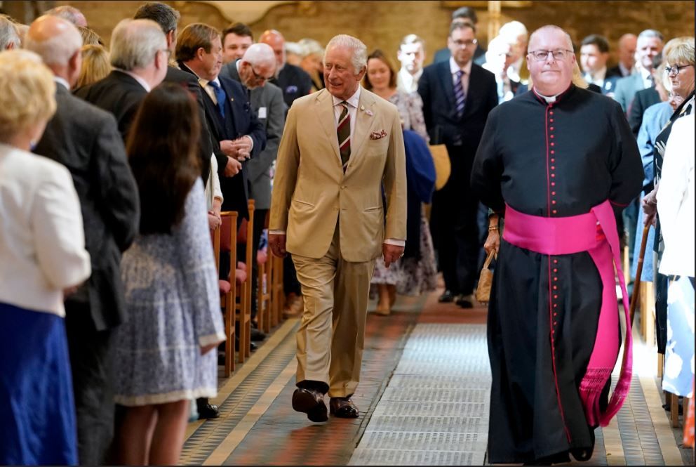 Charles and Camilla at Brecon Cathedral, Thursday 20 July