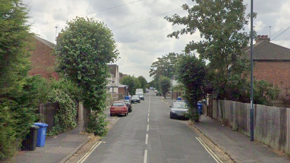 A streetview image of Addison Road in Derby