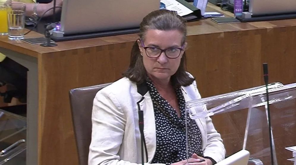 Eluned Morgan in the Senedd