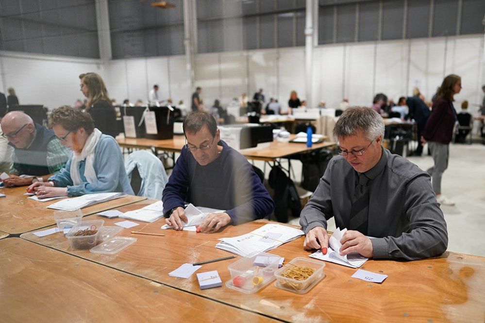 Ballots are counted in Selby