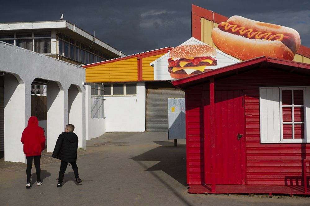 Hot dog stand at Porthcawl