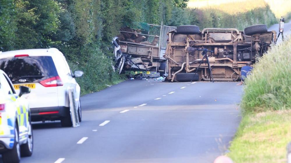 The crash on the Downs Road