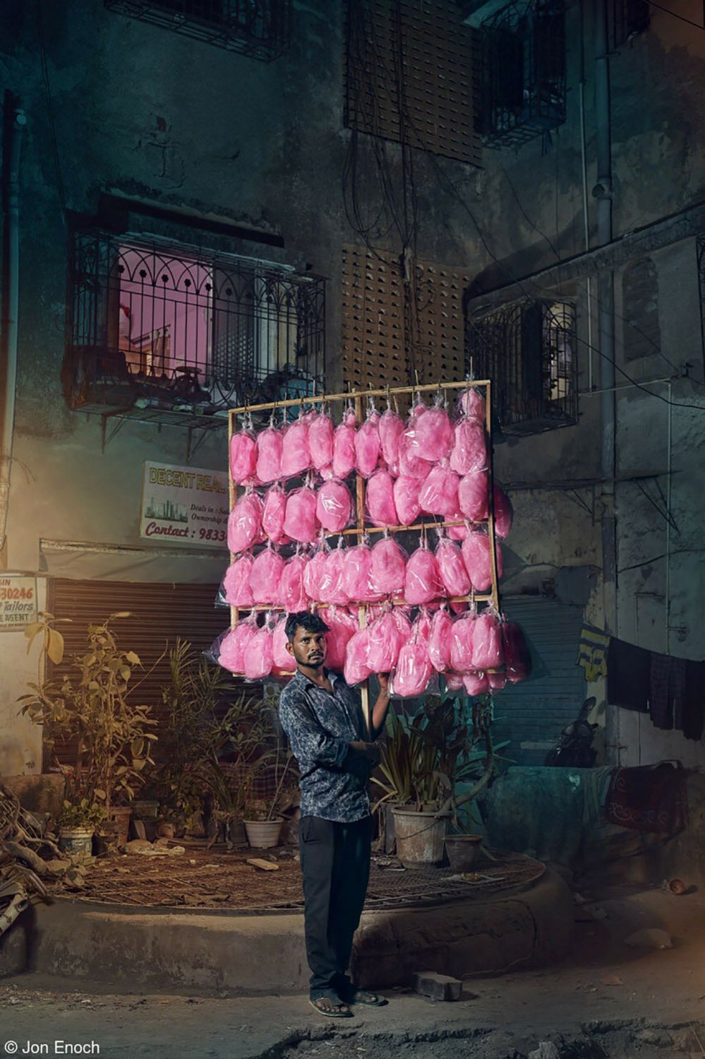 Pappu Jaiswal - a candyfloss seller in Mumbai, India