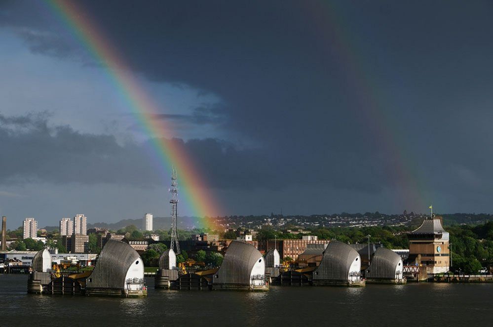 Rainbow over London