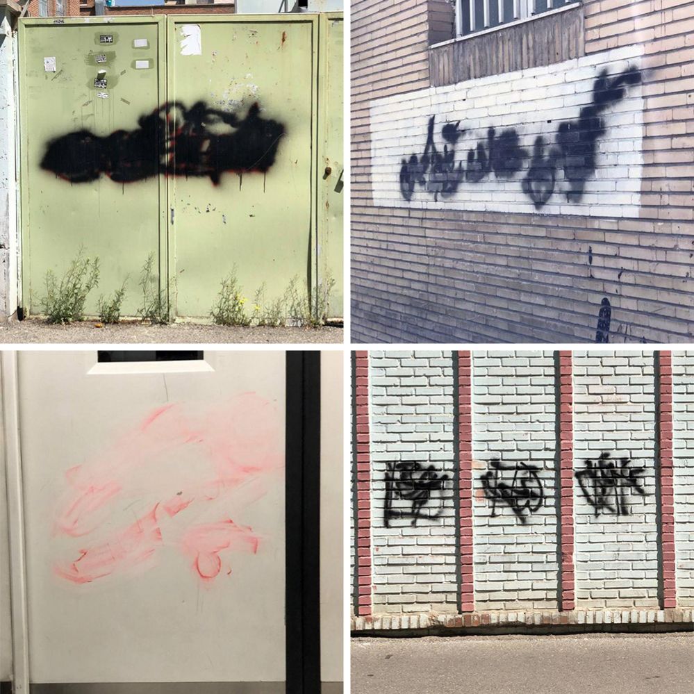 Examples of anti-regime graffiti in Tehran