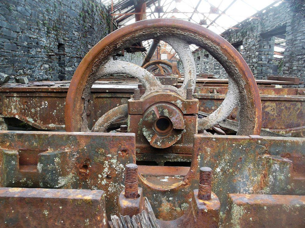 Rusted machinery