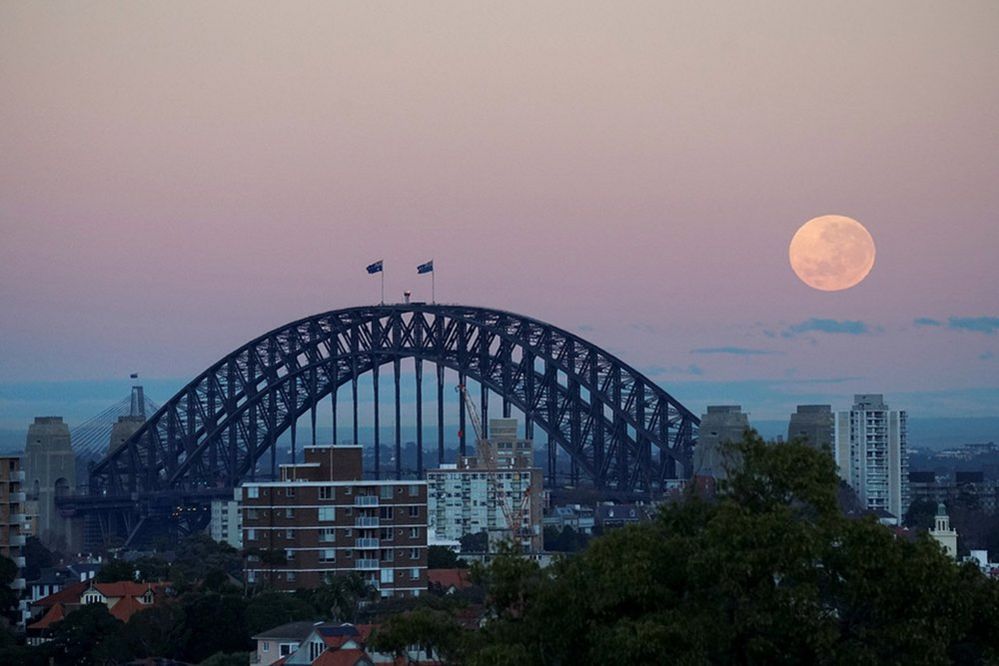 Moon in Sydney, Australia