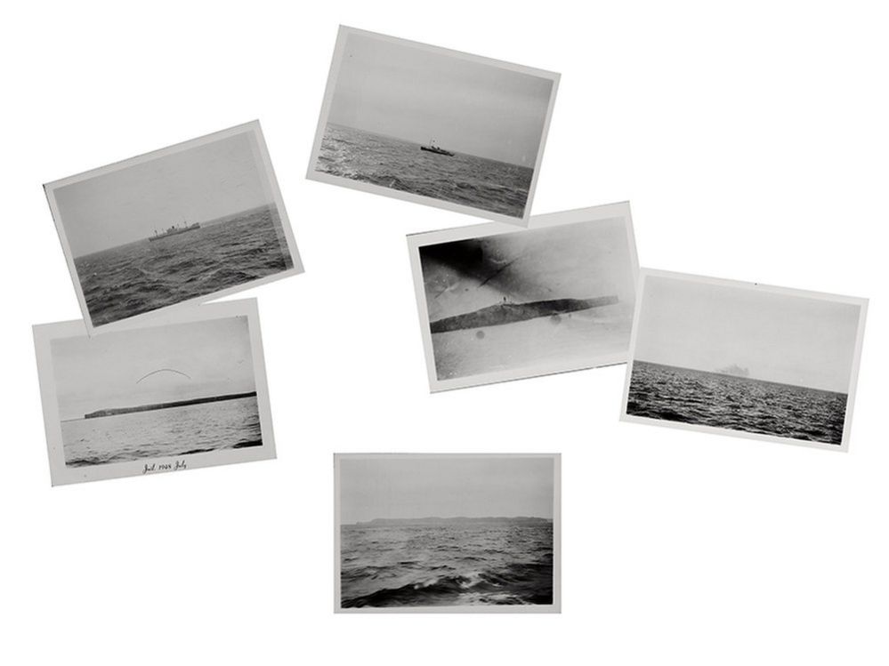 Photographs taken by Adrian Scarbrough's father while at sea