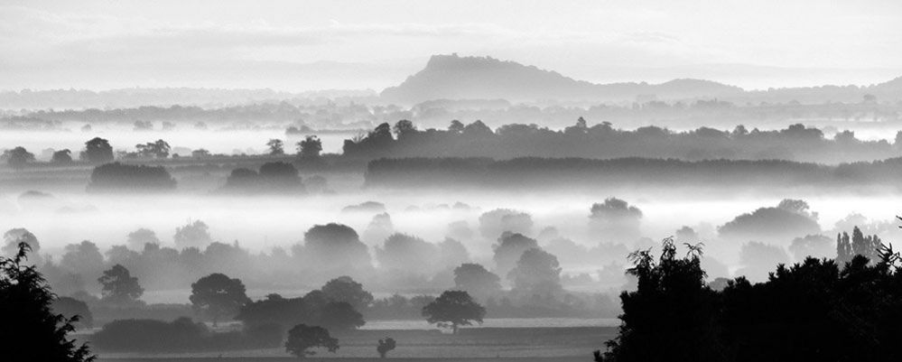 Mist across the landscape
