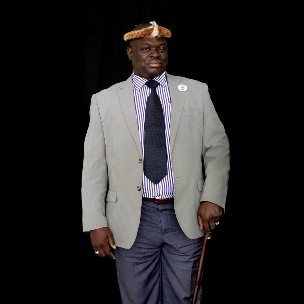 Chief Madzimawe of the Ngoni speaking people in Chipata, Eastern Province of Zambia.