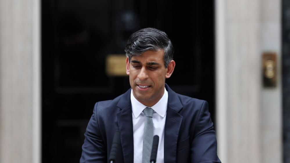 Rishi Sunak announces he will resign as Conservative Party leader