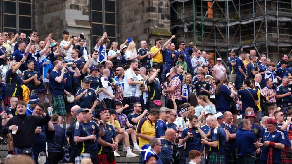 Scotland fans in Cologne