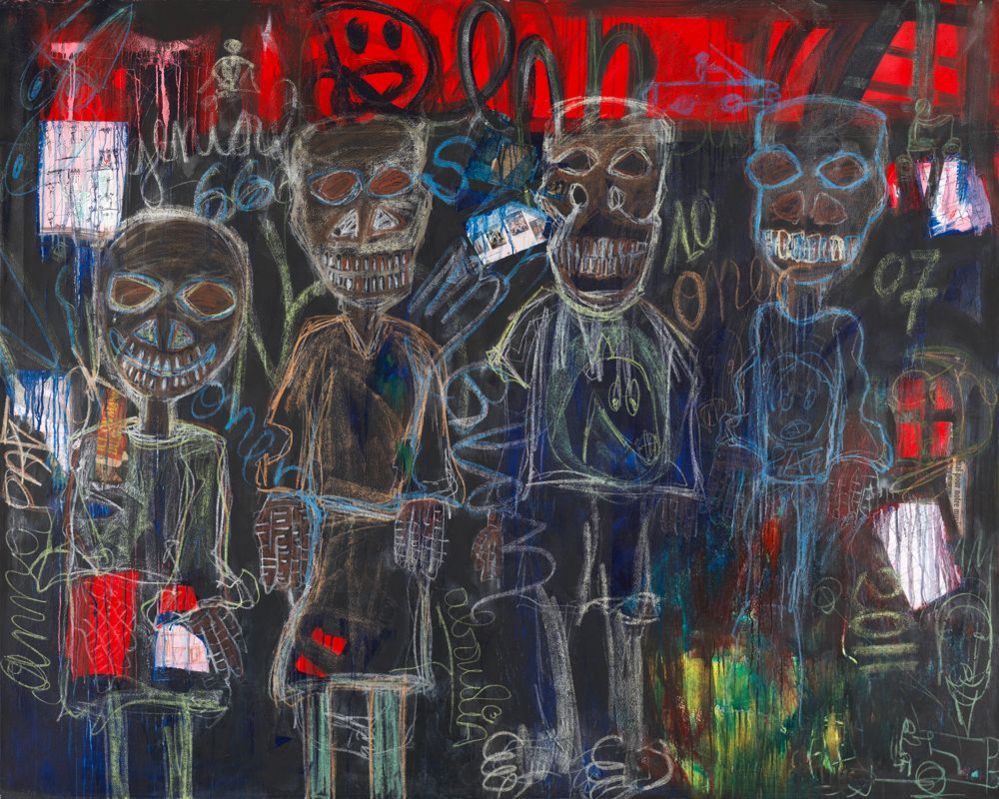 Aboudia's 2011 painting, Untitled