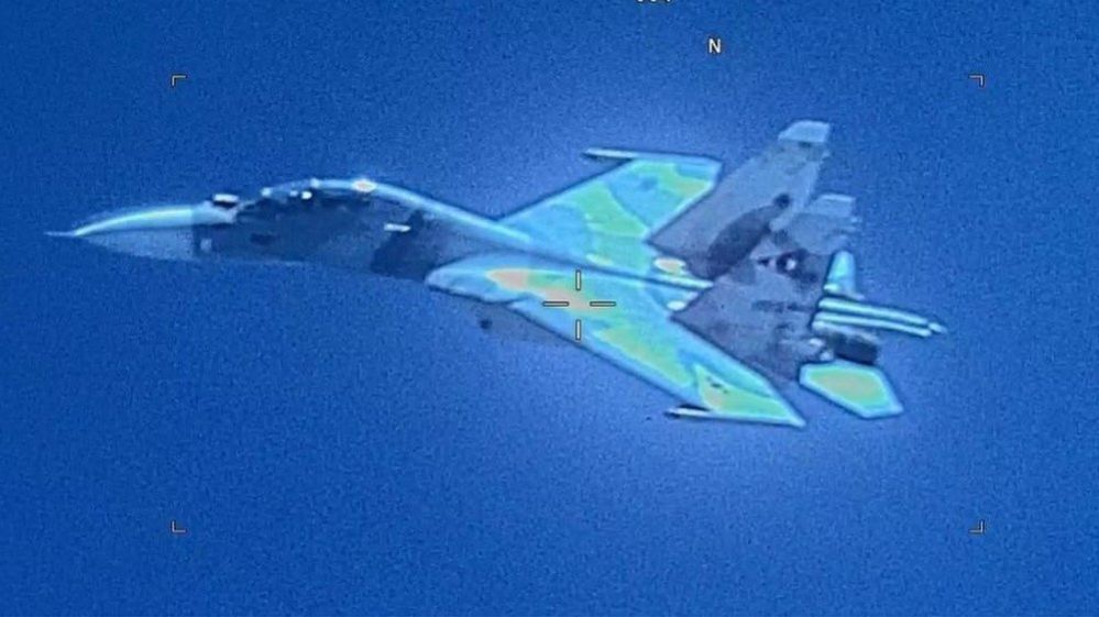 Photo released by US Southern Command showing a Venezuelan SU-30 Flanker on July 19