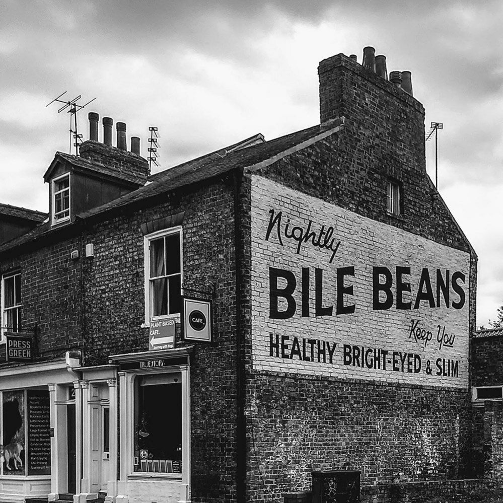 Bile Beans advert in York