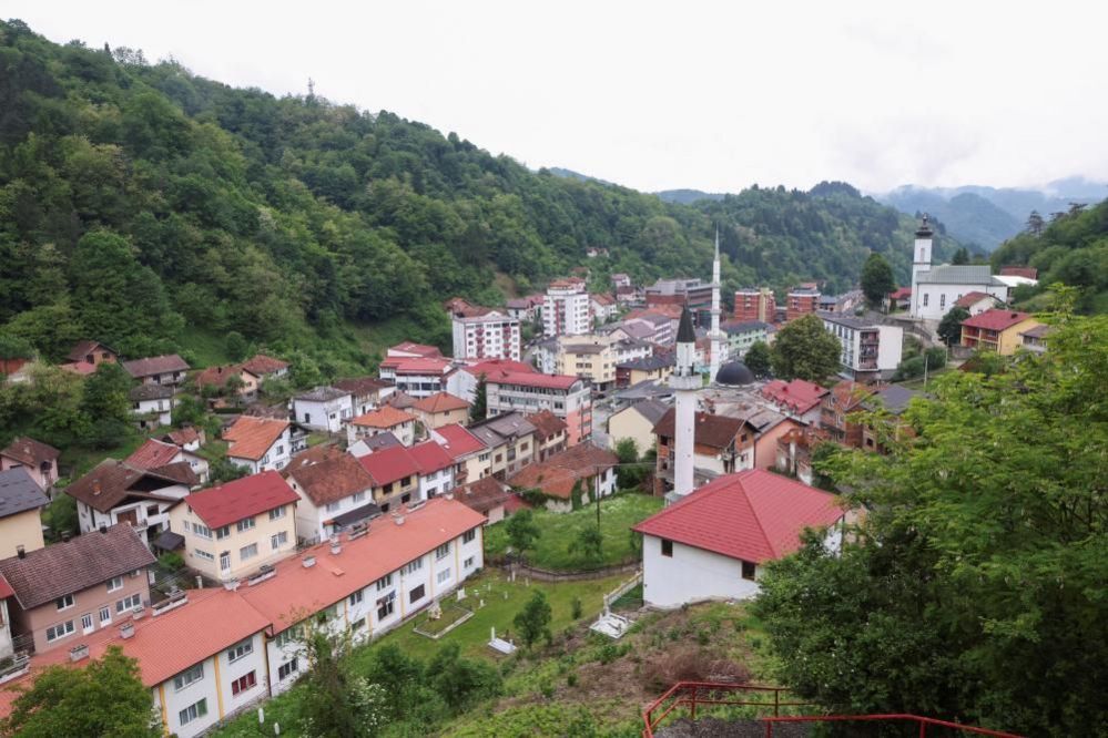 A general view of Srebrenica, Bosnia and Herzegovina