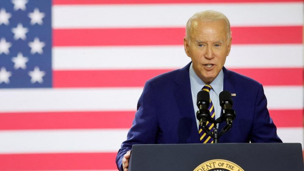 President Joe Biden delivers remarks on the U.S. economy at a factory that makes solar energy microinverters South Carolina on July 6, 2023