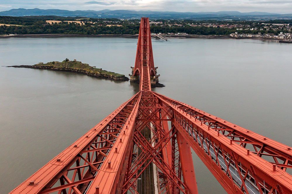 Вид с моста Форт в Шотландии