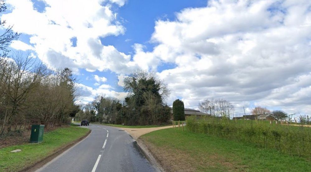 The site is just of the A436 road