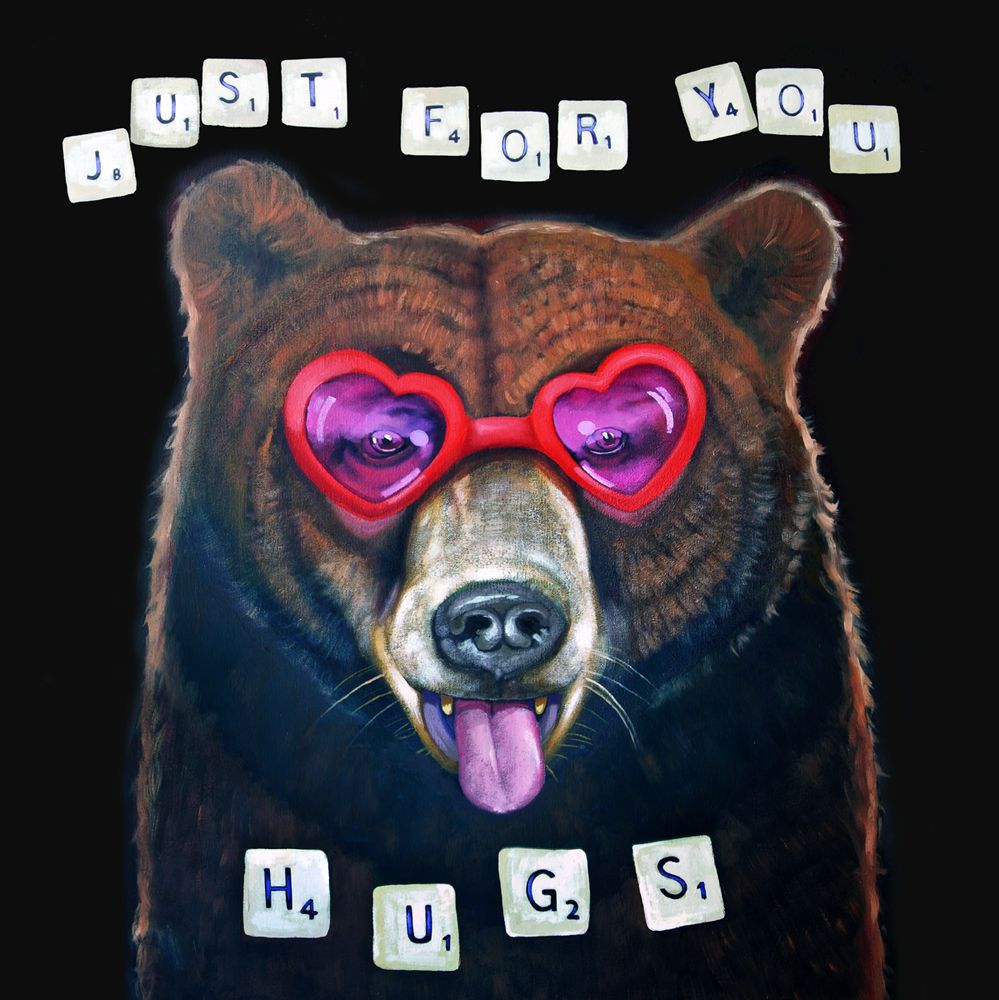 Michael Forbes' painting Hugs