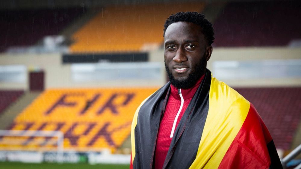 Motherwell: Mugabi captains Uganda in eventful encounter - BBC Sport