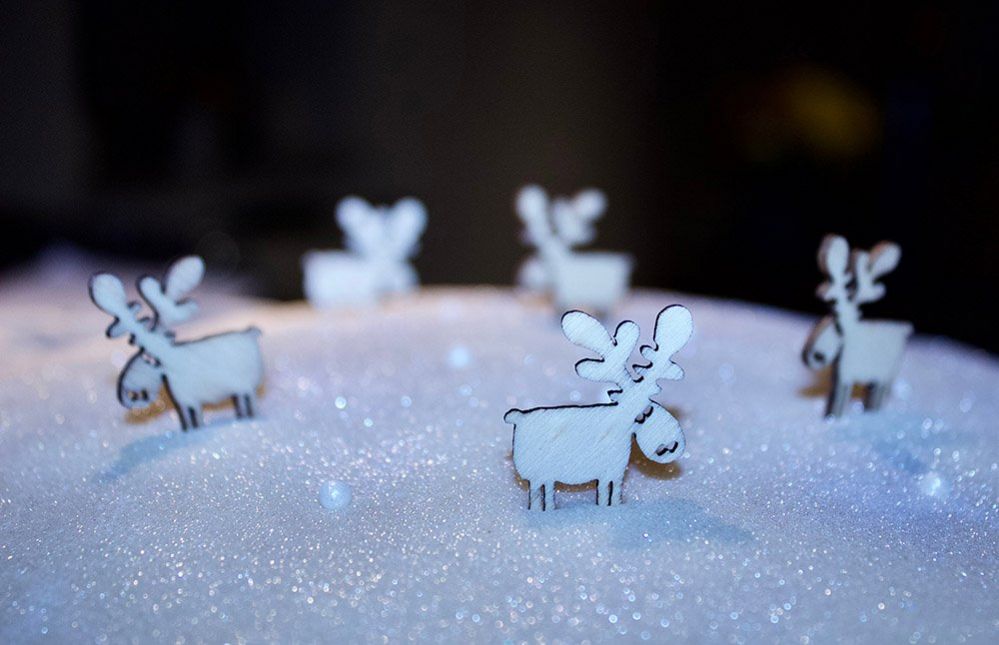 Reindeer cake decorations