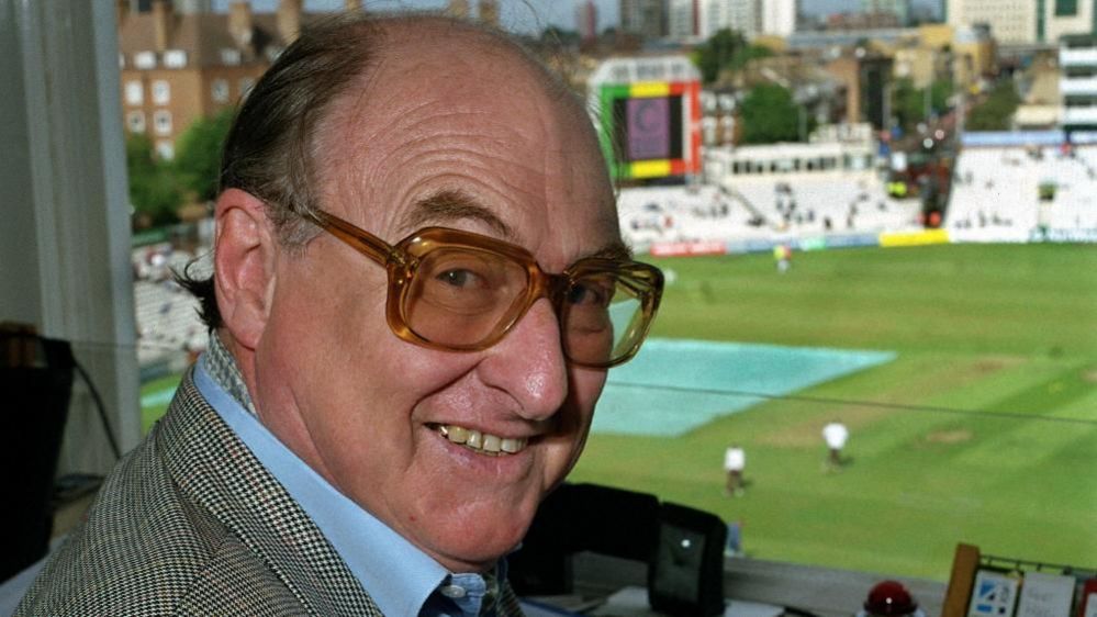 Blofeld in commentary box in 2003