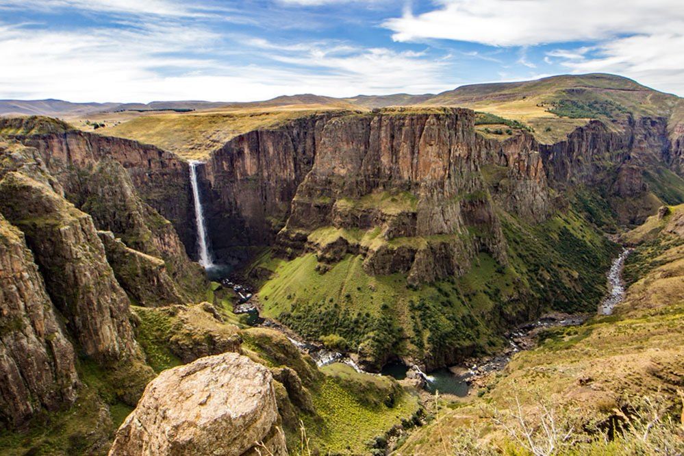 Водопад Малецуньяне в Лесото