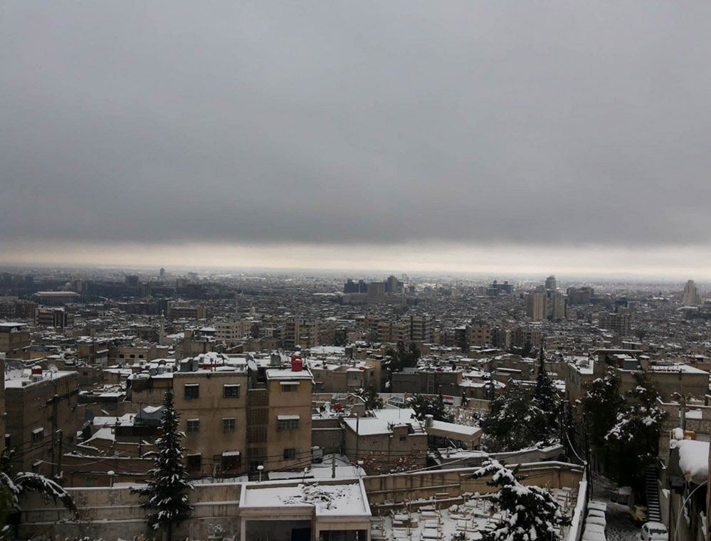 Вид из дома Нисрин в Сирии