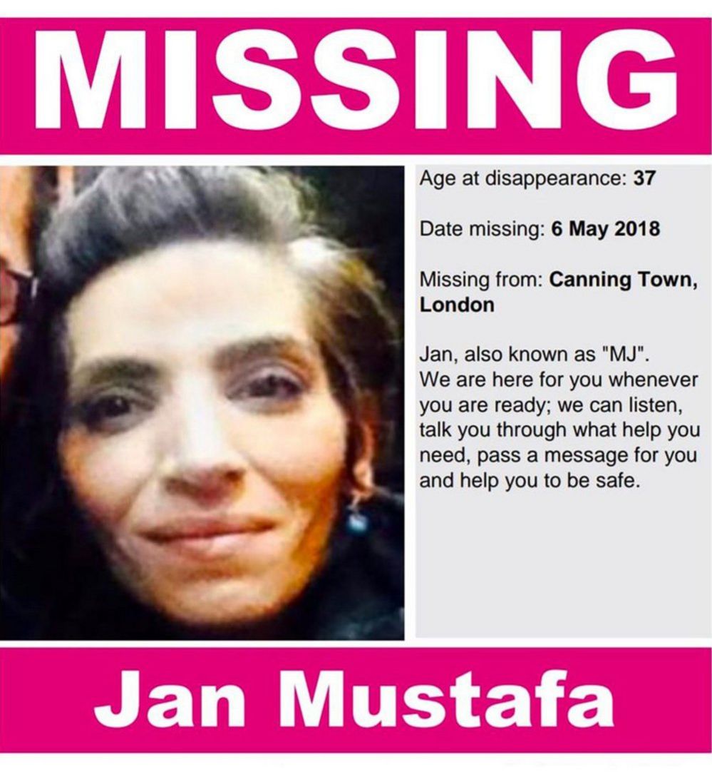 Mihrican Mustafa missing poster
