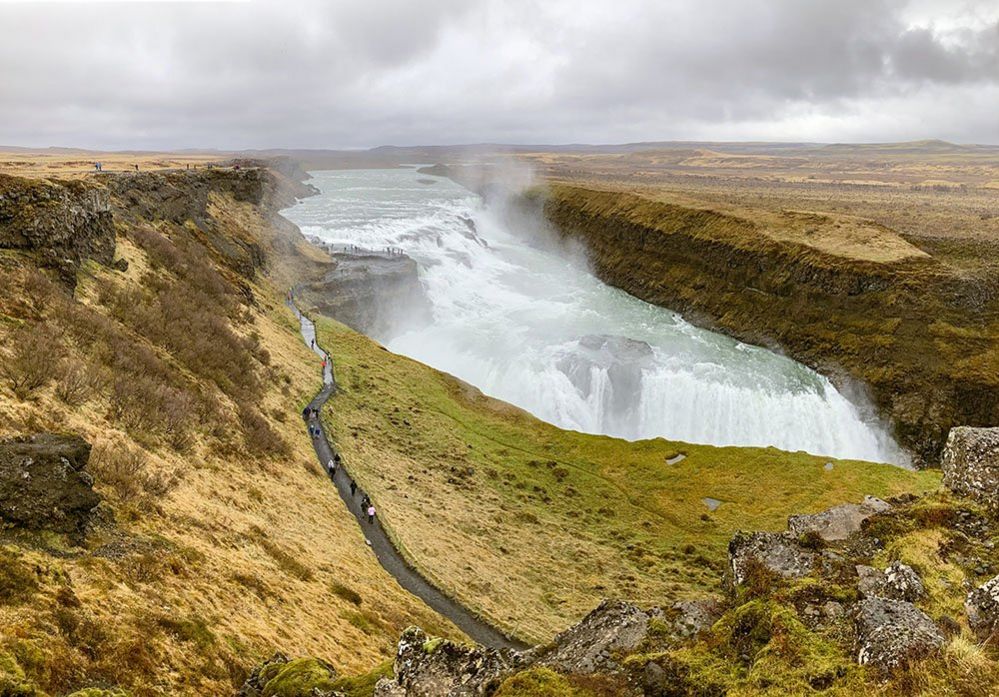 Водопад Гульфосс в Исландии