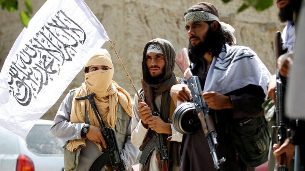 Armed Taliban members in Ghanikhel district of Nangarhar province, Afghanistan (file photo)