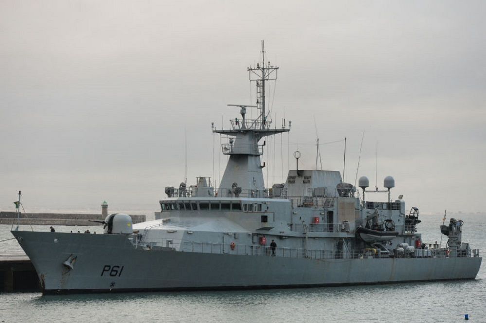 Irish navy vessel
