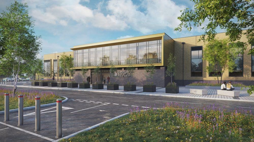 Artist impression of the new police station 