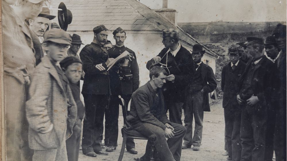 Head measuring on Inishbofin in 1892