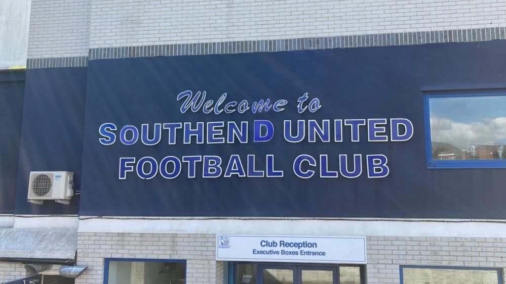 Southend United Football Club sign
