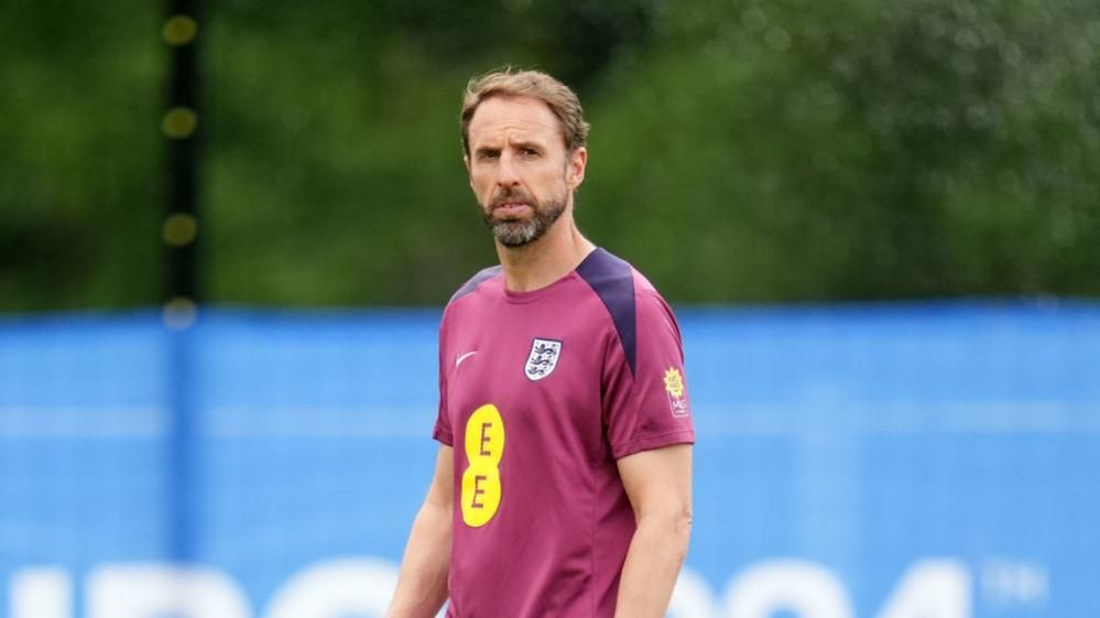 Gareth Southgate at England training