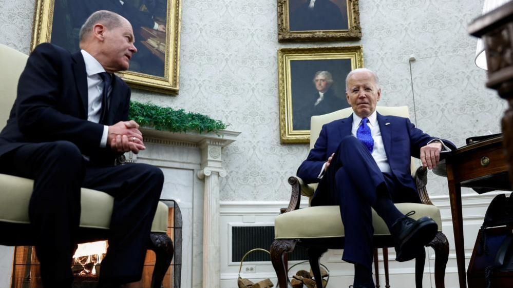 Biden meets Scholz in the Oval Office