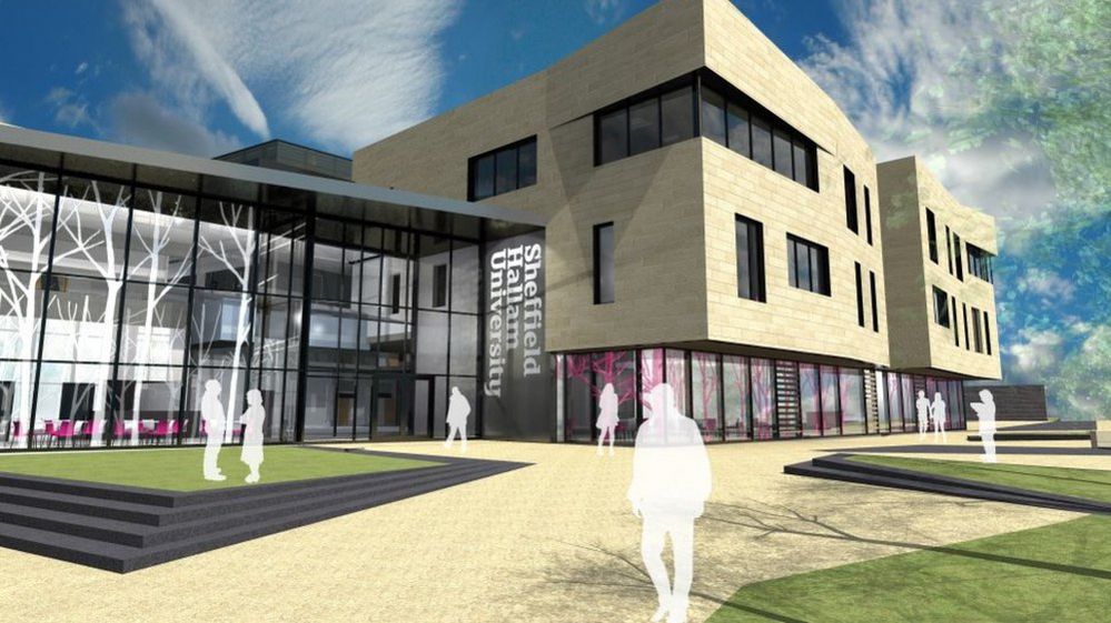 Illustration of proposed Sheffield Hallam University building