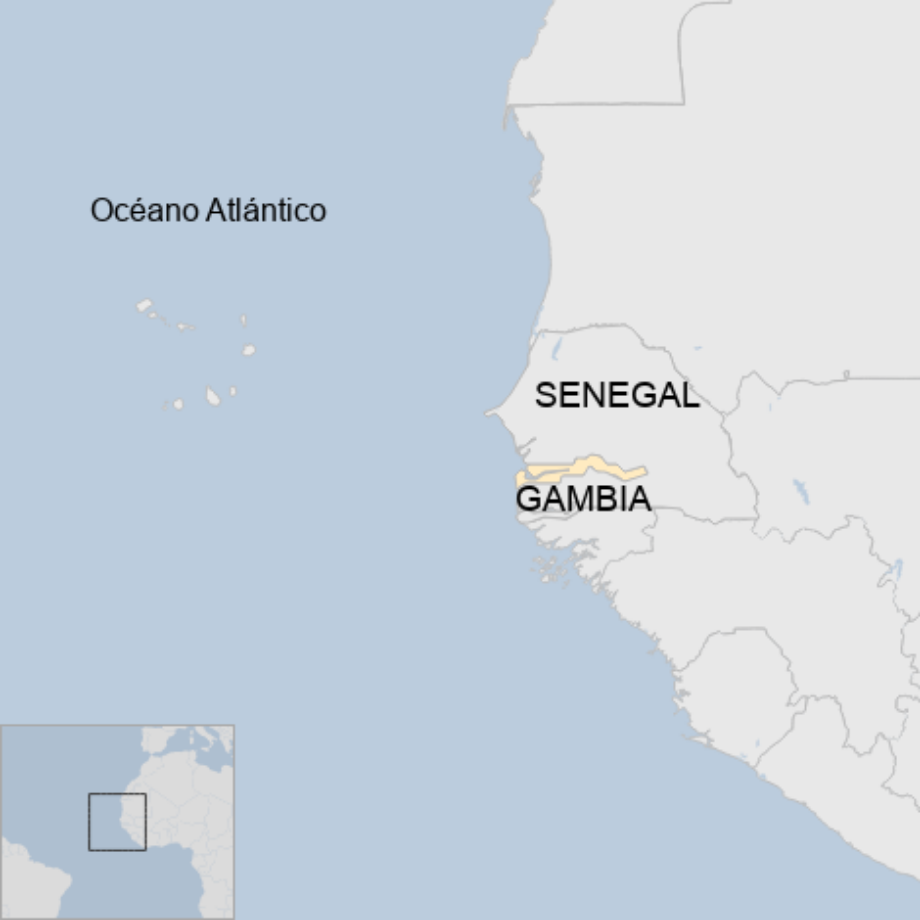 Map: Gambia