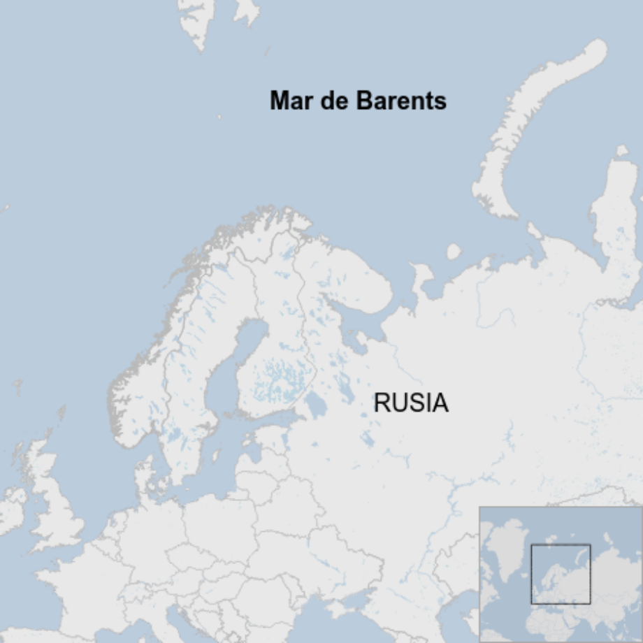 Map: Mar de Barents