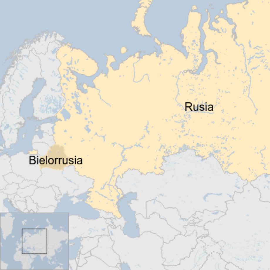 Map: Rusia y Bielorrusia