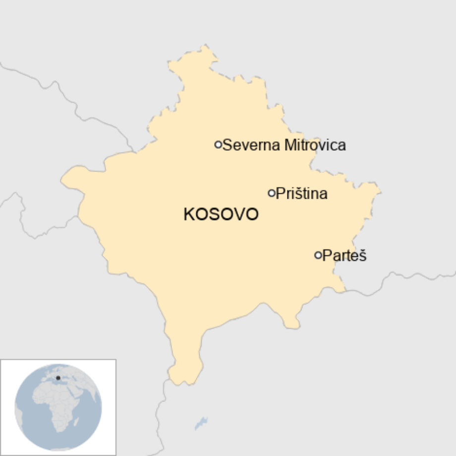 Map: Kosovo
