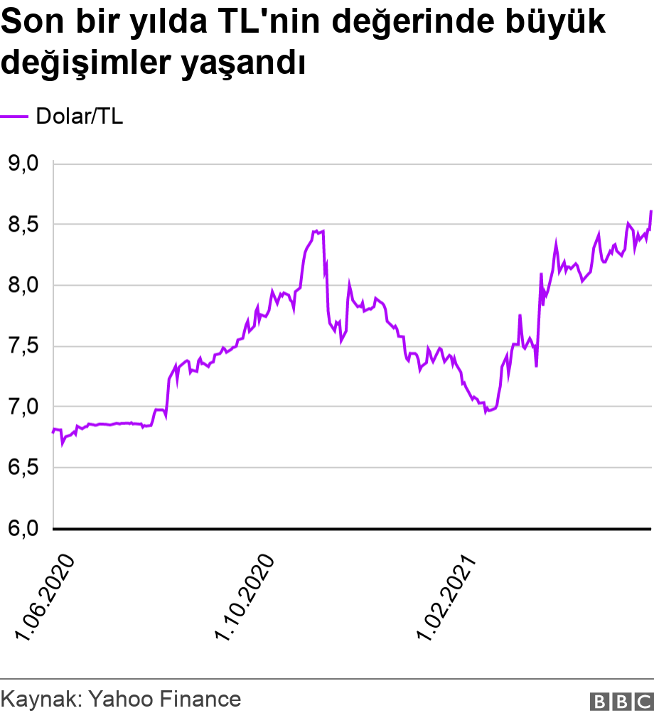 Son bir yılda TL'nin değerinde büyük değişimler yaşandı. .  .