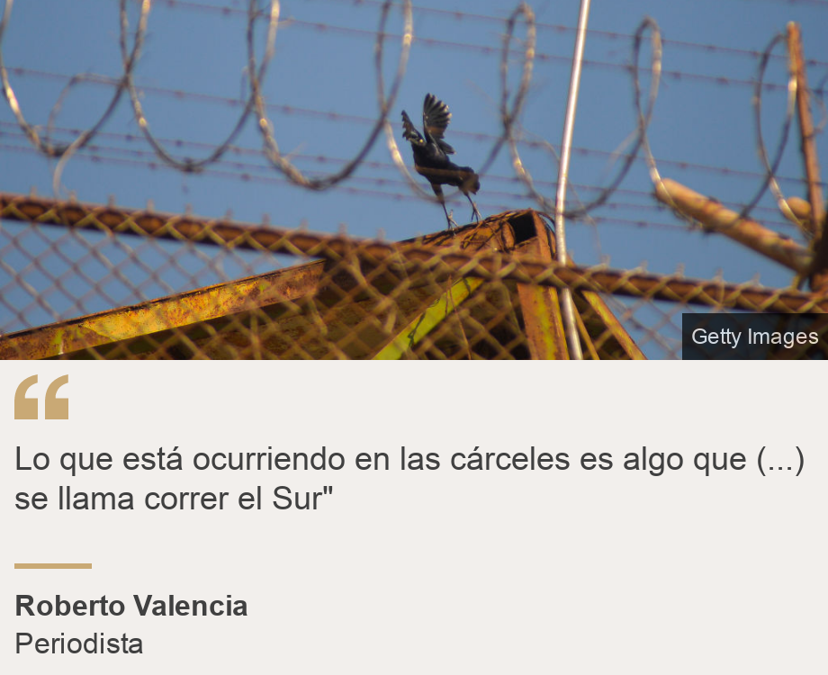 "Lo que está ocurriendo en las cárceles es algo que (...) se llama correr el Sur"", Source: Roberto Valencia, Source description: Periodista, Image: Cárcel El Salvador