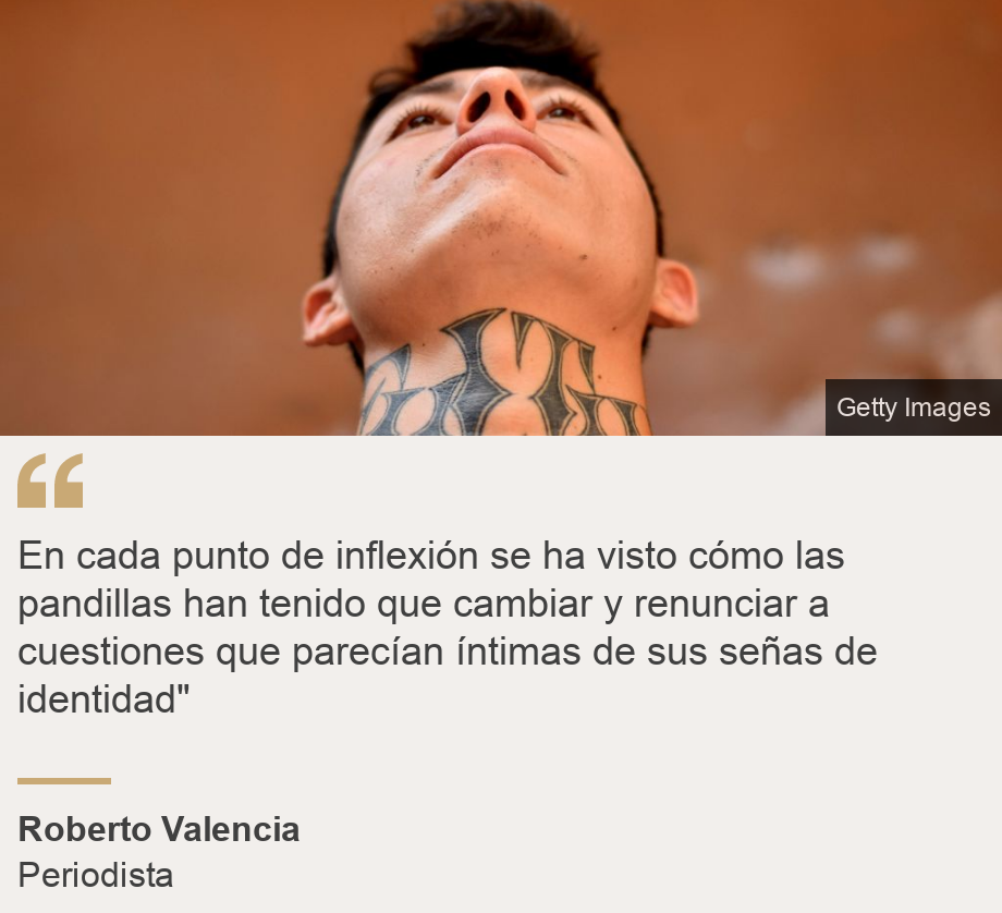 "En cada punto de inflexión se ha visto cómo las pandillas han tenido que cambiar y renunciar a cuestiones que parecían íntimas de sus señas de identidad"", Source: Roberto Valencia, Source description: Periodista, Image: Cárcel El Salvador