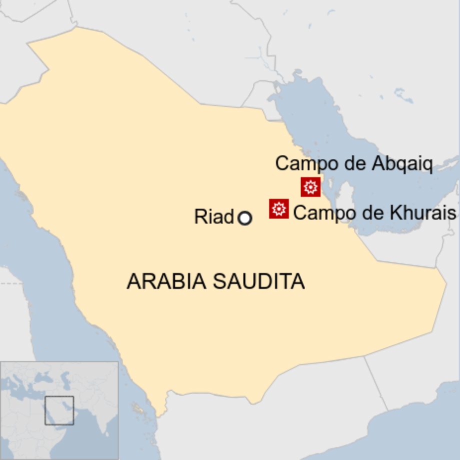 Map: Mapa de Arabia Saudita