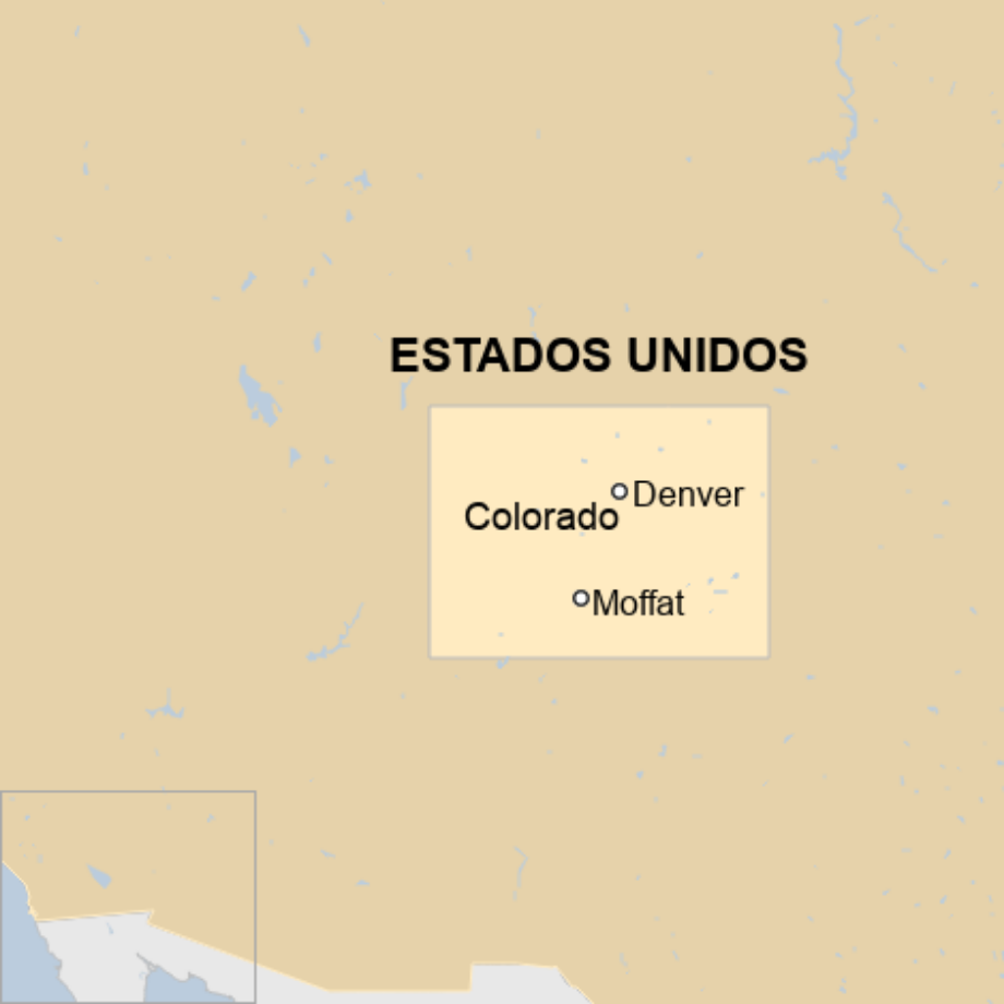 Map: Mapa de localización de Colorado, en Estados Unidos